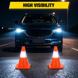Nilight 12 inch Traffic Safety Cones, 4 Pack Durable PVC Orange Cones with Reflective Collars for Road Safety, Parking, Construction Work, Sports Training, view 4