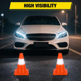 Nilight 12 inch Traffic Safety Cones, 8  Pack Durable PVC Orange Cones with Reflective Collars for Road Safety, Parking, Construction Work, Sports Training, view 4