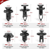 Nilight 120 Pcs Car Retainer 6.3mm 8mm 9mm 10mm Expansion Screws Replacement Kit Bumper Push Rivet Clips for Honda Acura GM Chrysler Ford Toyota Lexus, view 2