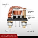 Nilight 120A Starter Relay 4 Pin Split Relays Switch 12V Continuous Heavy Duty SPST High Current 4 Terminal Car Starter On Off Control for Automotive Car Truck RV Camper, view 2