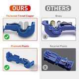 Nilight 120PCS/60 Pairs Quick Splice Disconnect Wire Terminals T-Tap Spade Wire Connectors Bule 16-14 AWG Male Female Self-Stripping Kit, view 4