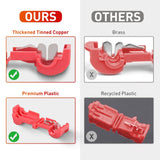 Nilight 120PCS/60 Pairs Quick Splice Disconnect Wire Terminals T-Tap Spade Wire Connectors Red 22-16 AWG Male Female Self-Stripping Kit, view 4