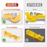 Nilight 120PCS/60 Pairs Quick Splice Disconnect Wire Terminals T-Tap Spade Wire Connectors Yellow 12-10 AWG Male Female Self-Stripping Kit, view 4