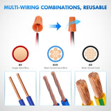 Nilight 120PCS Orange Wire Connectors Kit 18-16 AWG Electric Wire Caps Insulating Insert Twist Electrical Wire Terminal with Spring for Connect Electrical Wiring Automotive Car Truck Boats Marine, view 5