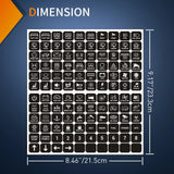Nilight 120PCS Switch Panel Stickers For 6/8 Gang Switch Panel, view 2