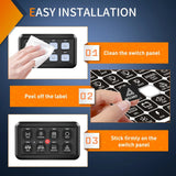 Nilight 120PCS Switch Panel Stickers For 6/8 Gang Switch Panel, view 3