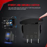Nilight 12AWG Wire Harness Kit 2 Leads W/ 12V 5Pin Switch | 3 Fuses | 4 Spade Connectors, view 4