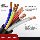 Nilight 12Feet 7way Heavy Duty 7 Pin Plug Inline Trailer Cord, view 4