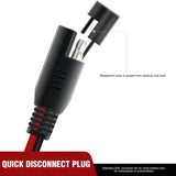 Nilight 16AWG 12FT SAE DC Extension Cable 2-Pin Wire Harness With Dust Cap, view 4