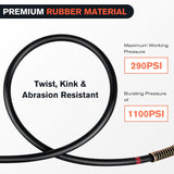 Nilight 12FT Air Line Hose Assembly Rubber Air Hose 1/2in NPT Swivel, view 3