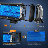 Nilight 12 Inch 240W 30000LM Blue Triple Row Spot/Flood Led Light Bar, view 5