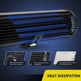 Nilight 12 Inch 300W 30000LM Triple Row Spot/Flood Led Light Bar Kit | 16AWG Wire, view 6