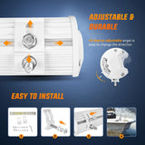 Nilight 12 Inch 300W Spot Flood Combo White Case Led Light Bar, view 6