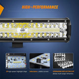 Nilight 12 Inch 300W Triple Row Spot/Flood Led Light Bar Kit | 4 Inch 60W Led Pods (Pair), view 6