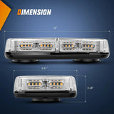 Nilight 12 Inch 48 Leds Roof Top Amber Emergency Strobe Light, view 3