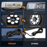 Nilight 12 Inch 48 Leds Roof Top Amber Emergency Strobe Light, view 4
