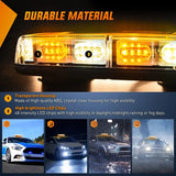 Nilight 12 Inch 48 Leds Roof Top Amber Mix White Emergency Strobe Light, view 3