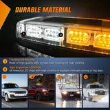 Nilight 12 Inch 48 Leds Roof Top Amber White Emergency Strobe Light, view 2