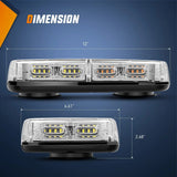 Nilight 12 Inch 48 Leds Roof Top Amber White Emergency Strobe Light, view 4