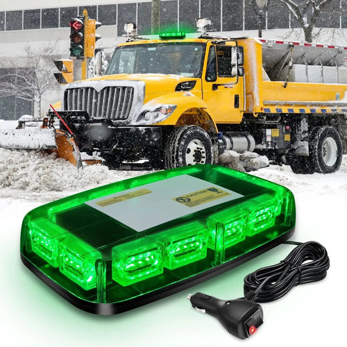 Nilight 12 Inch 48 Leds Roof Top Green Emergency Strobe Light
