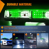Nilight 12 Inch 48 Leds Roof Top Green Mix White Emergency Strobe Light, view 2
