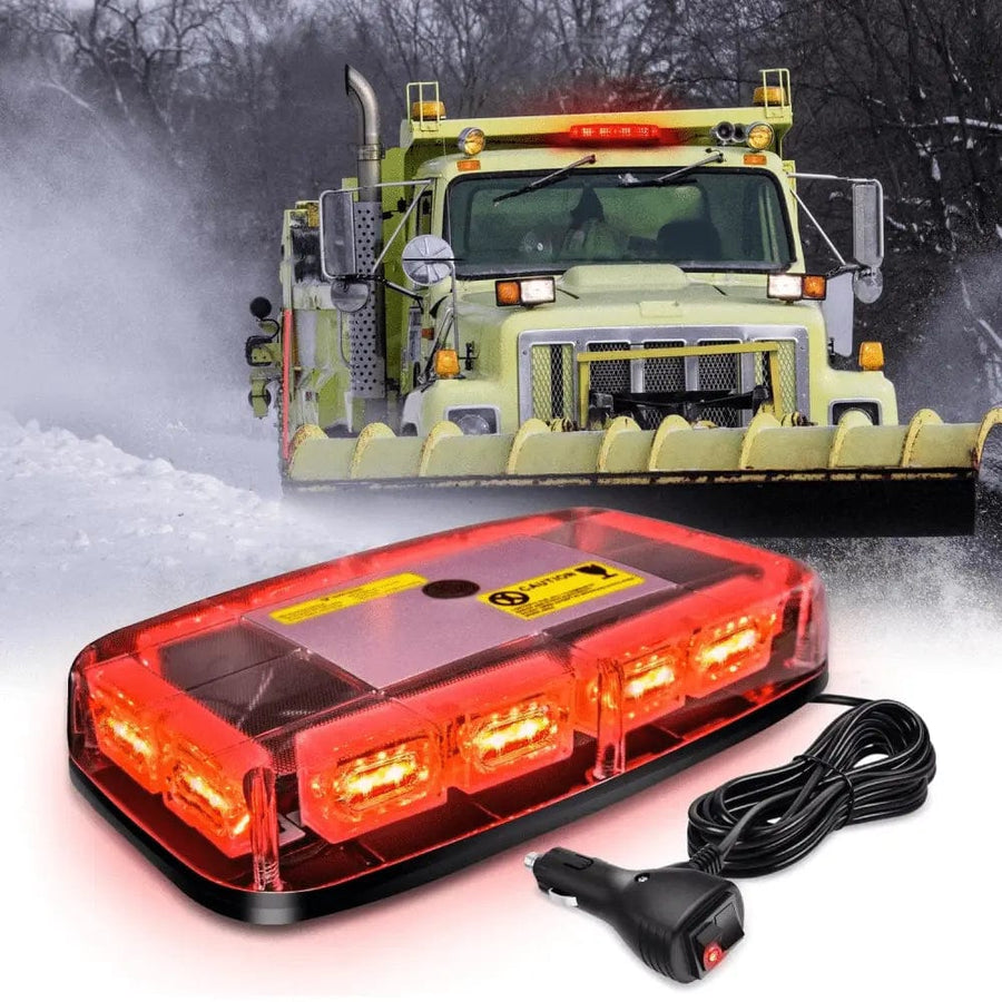 Nilight 12 Inch 48 Leds Roof Top Red Emergency Strobe Light