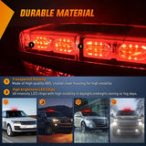 Nilight 12 Inch 48 Leds Roof Top Red Emergency Strobe Light, view 2