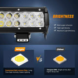 Nilight 12 Inch 72W 5000LM Double Row Spot Flood LED Light Bars (Pair), view 3
