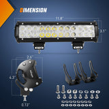 Nilight 12 Inch 72W 5000LM Double Row Spot Flood Led Light Bar, view 3