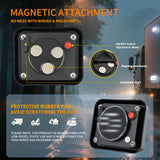 Nilight 12LED Magnetic Wireless Trailer Lights 2PCS Rechargeable Portable Hazard Beacon Warning Light White Emergency Strobe Light for Trucks Trailers Vehicles Cars Bus Surface Mount, view 5