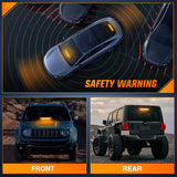 Nilight 12LED Traffic Advisor Strobe Light Bar Amber Emergency Warning Hazard Safety Dash Front/Rear Windshield Flashing Lights for Cars Trucks Police Firefighter Plow Construction Vehicles, view 3