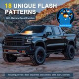 Nilight 12LED Traffic Advisor Strobe Light Bar Amber White Emergency Warning Hazard Safety Dash Front/Rear Windshield Flashing Lights for Cars Trucks Police Firefighter Plow Construction Vehicles, view 6