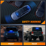 Nilight 12LED Traffic Advisor Strobe Light Bar Blue Emergency Warning Hazard Safety Dash Front/Rear Windshield Flashing Lights for Cars Trucks Police Firefighter Plow Construction Vehicles, view 3