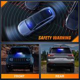 Nilight 12LED Traffic Advisor Strobe Light Bar Blue White Emergency Warning Hazard Safety Dash Front/Rear Windshield Flashing Lights for Cars Trucks Police Firefighter Plow Construction Vehicles, view 3