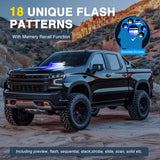 Nilight 12LED Traffic Advisor Strobe Light Bar Blue White Emergency Warning Hazard Safety Dash Front/Rear Windshield Flashing Lights for Cars Trucks Police Firefighter Plow Construction Vehicles, view 6