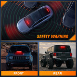 Nilight 12LED Traffic Advisor Strobe Light Bar Red Emergency Warning Hazard Safety Dash Front/Rear Windshield Flashing Lights for Cars Trucks Police Firefighter Plow Construction Vehicles, view 3