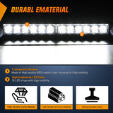 Nilight 12LED Traffic Advisor Strobe Light Bar White Emergency Warning Hazard Safety Dash Front/Rear Windshield Flashing Lights for Cars Trucks Police Firefighter Plow Construction Vehicles, view 2