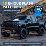 Nilight 12LED Traffic Advisor Strobe Light Bar White Emergency Warning Hazard Safety Dash Front/Rear Windshield Flashing Lights for Cars Trucks Police Firefighter Plow Construction Vehicles, view 6