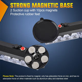 Nilight 12LED Wireless Emergency Strobe Light Amber White 14 Inch Magnetic Mount Mini Light Bar 12V Rooftop Powered Hazard Warning Flashing Lights for Car Truck Trailer Snow Plow Construction Vehicles, view 6