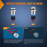 Nilight 12mm 12V Waterproof ON Off Latching Push Button Switch, view 6