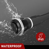 Nilight 12mm Momentary Push Button Switch 6PCS with Pre Wired Harness 12V Waterproof Black Metal Small Round Power Push Button Switches 2 Pin for Car Automotive Truck Boat Marine Off-Road Vehicle, view 6