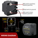 Nilight 12V 140AMP Dual Battery Isolator Voltage Sensitive Relay Smart VSR Dual Battery Automatic Charger Relays Auto Disconnect Switch Waterproof for Truck Van RV ATV UTV Boat Can Am, view 3