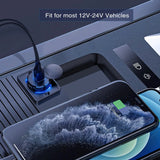 Nilight 12V 24V Dual USB Charger 3A Car Outlet, view 4