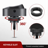 Nilight 5Pcs 12V 30A Round Toggle LED Switch with Blue LED Indicator, view 2