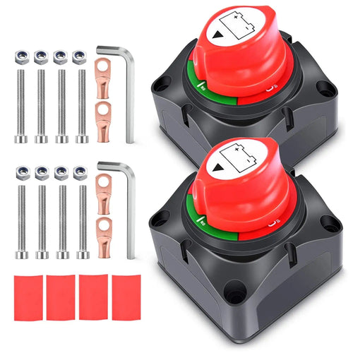 Nilight 2Pcs 12V-48V DC Battery Disconnect Switch