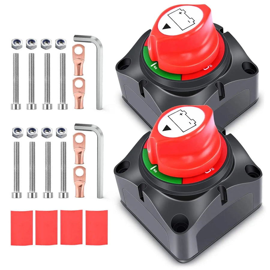 Nilight 2Pcs 12V-48V DC Battery Disconnect Switch