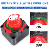Nilight 2Pcs 12V-48V DC Battery Disconnect Switch, view 2