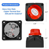 Nilight 12V-48V DC Battery Disconnect Switch, view 4