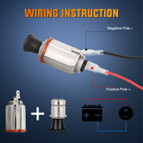 Nilight 12V Cigarette Lighter Car Replacement Socket with Terminals Wires Built-in Fuse auto cigarette lighter adapter push button car accessory replacement plug for Car Truck RV ATV UTV Marine Boat, view 5