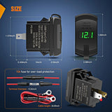 Nilight Green Rocker Switch Style Charger PD Type C QC 3.0 USB, view 2